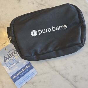 Aero Loft Pure Barre Black Belt Bag NWT